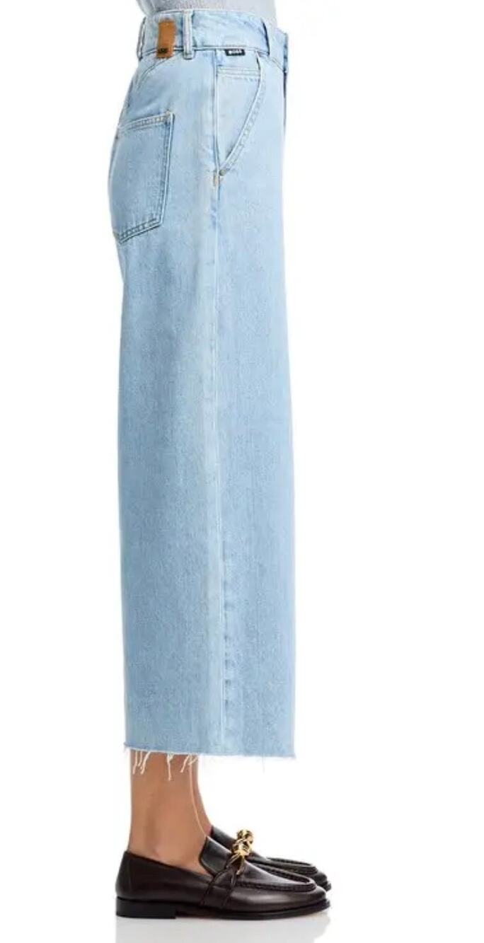 BOSS Sorcerous High-Rise Wide-Leg Jeans - Size 28